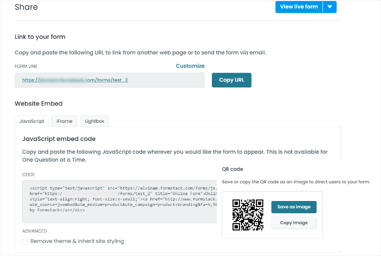 formstack share form