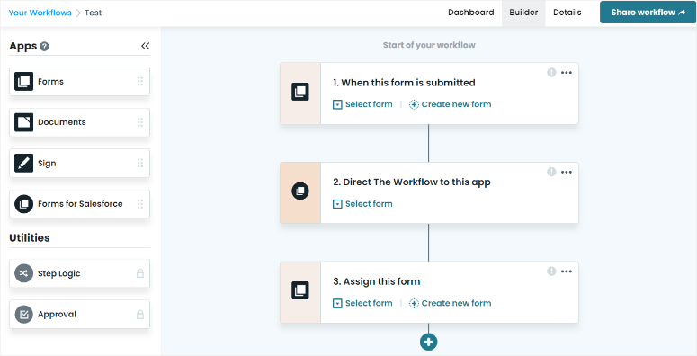 formstack workflow example