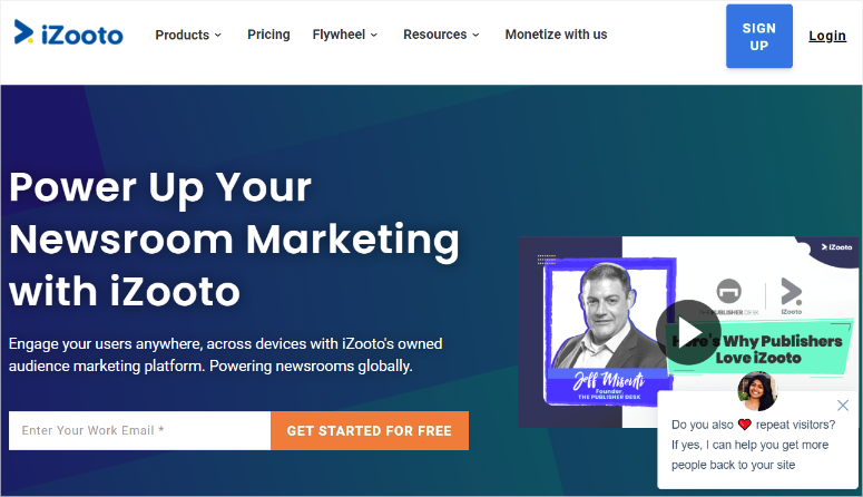 izooto homepage