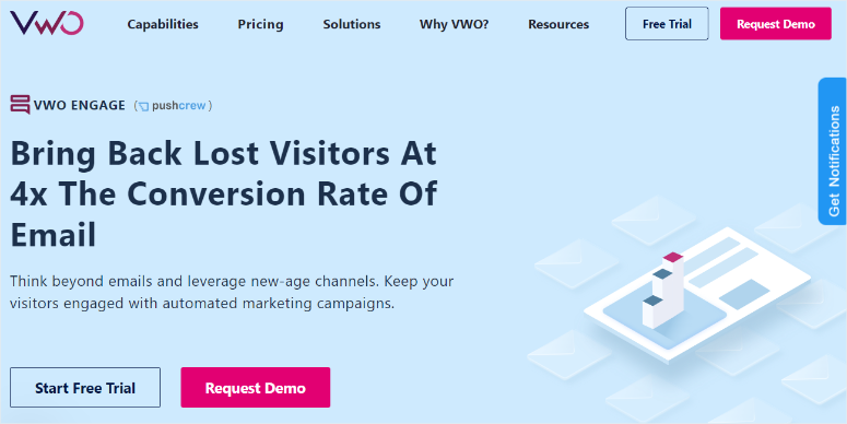 vwo engage homepage