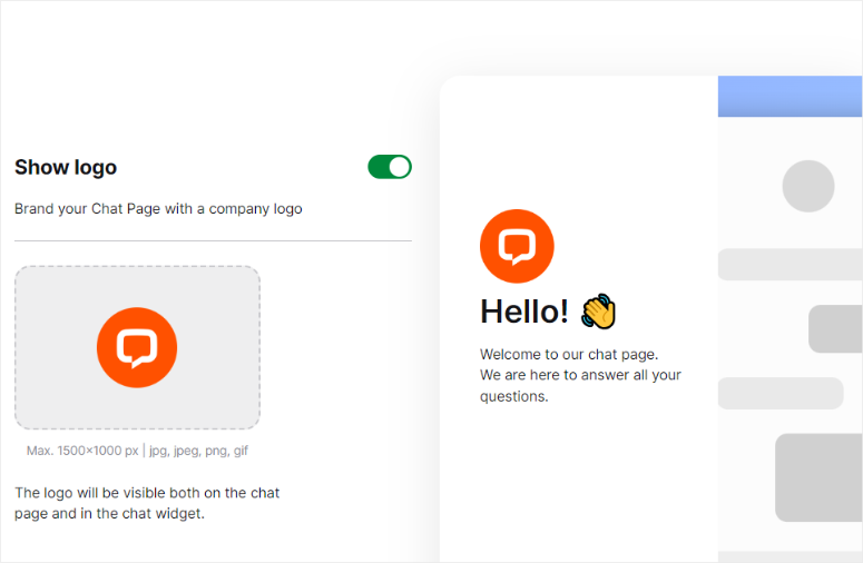 livechat edit chat page