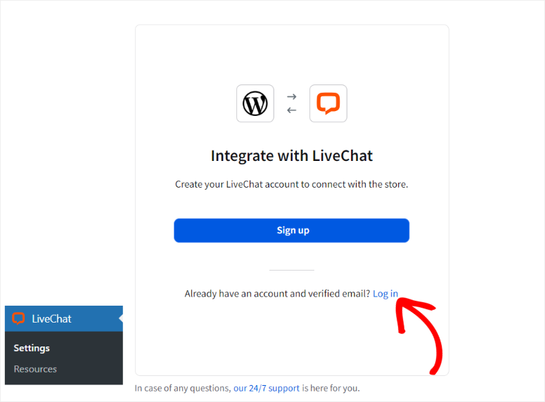 wordpress livechat plugin integration