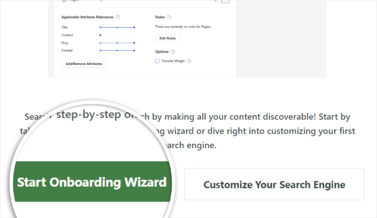 searchwp start onboarding wizard