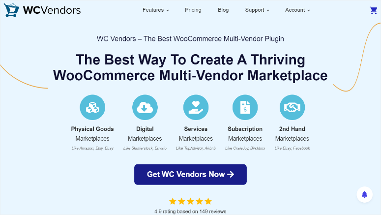 wc vendors homepage