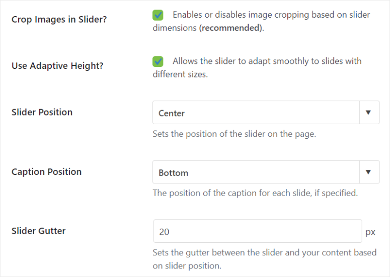 soliloquy slider position