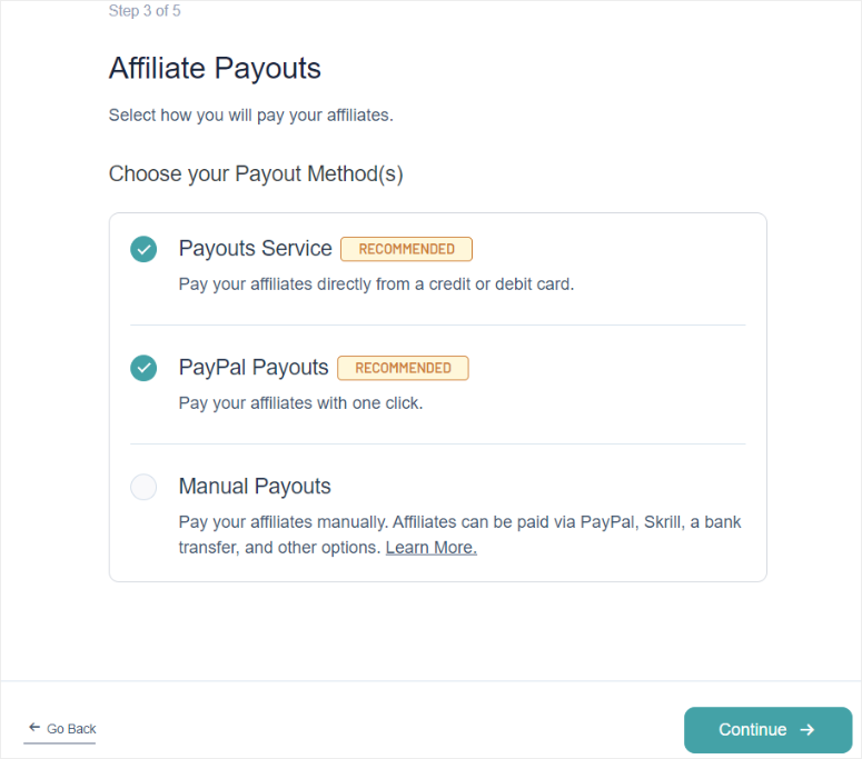 affiliatewp-setup-wizard-affiliate-payouts - IsItWP - Free WordPress Theme Detector affiliatewp setup wizard affiliate payouts