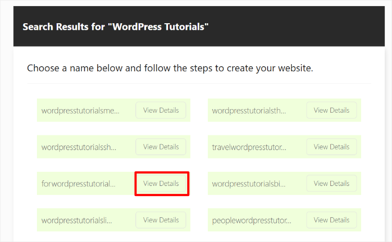 domain name generator select domain name