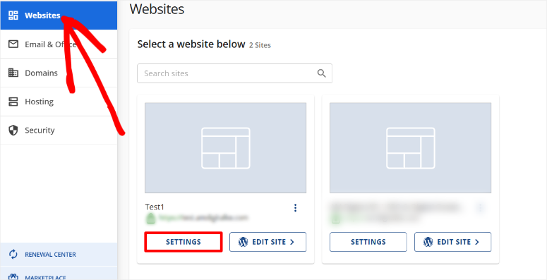 access-settings-bluehost-dashboard - IsItWP - Free WordPress Theme Detector access settings bluehost dashboard