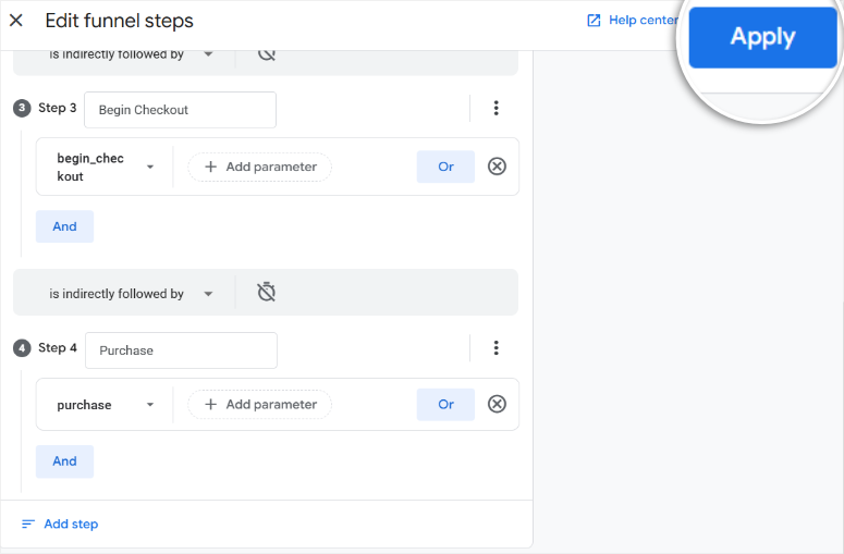 ga4-apply-funnel-steps - IsItWP - Free WordPress Theme Detector ga4 apply funnel steps