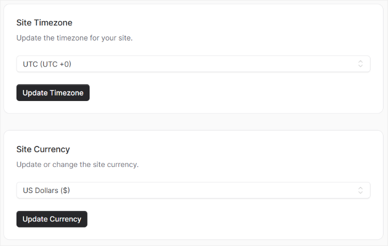 onepagega-customize-currency-timezones - IsItWP - Free WordPress Theme Detector onepagega customize currency timezones
