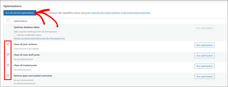 run-all-selected-optimizations-wp-optimizer - IsItWP - Free WordPress Theme Detector run all selected optimizations wp optimize