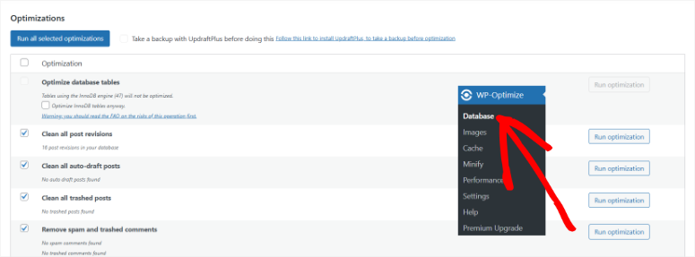 wp-optimize-database - IsItWP - Free WordPress Theme Detector wp optimize database