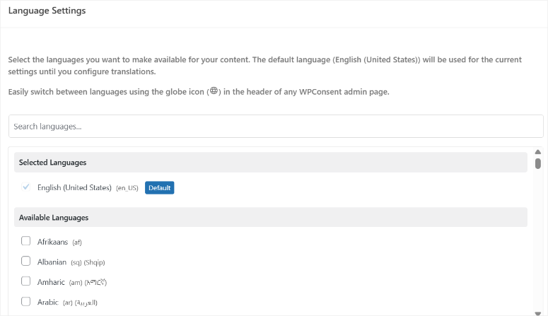 wpconsent-language-settings - IsItWP - Free WordPress Theme Detector wpconsent language settings