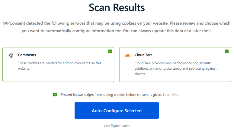 wpconsent-scan-result - IsItWP - Free WordPress Theme Detector wpconsent scan result