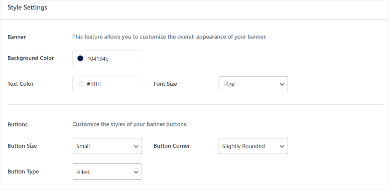 wpconsent-style-settings - IsItWP - Free WordPress Theme Detector wpconsent style settings
