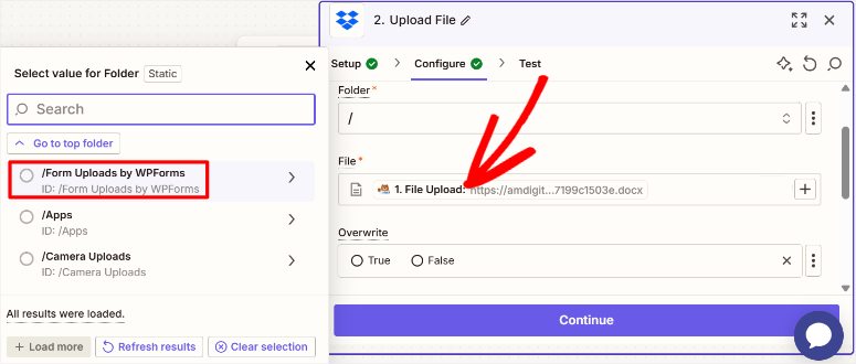 zapier-wpforms-file-selection - IsItWP - Free WordPress Theme Detector zapier wpforms file selection