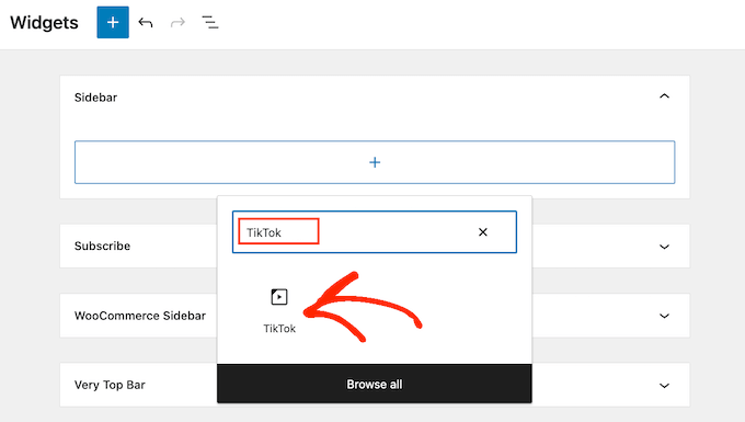 adding-tiktok-widget - IsItWP - Free WordPress Theme Detector adding tiktok widget