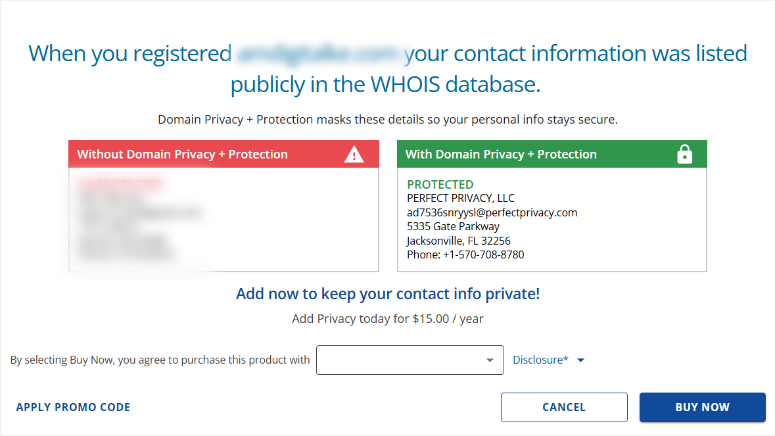 bluehost-privacy-protection - IsItWP - Free WordPress Theme Detector bluehost privacy protection