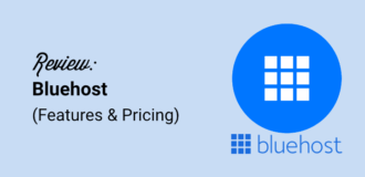 bluehost review features and pricing