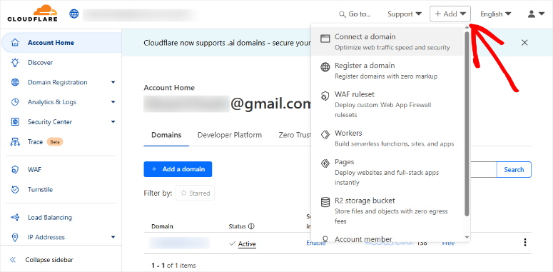 cloudflare-dashboard-add-button - IsItWP - Free WordPress Theme Detector cloudflare dashboard add button