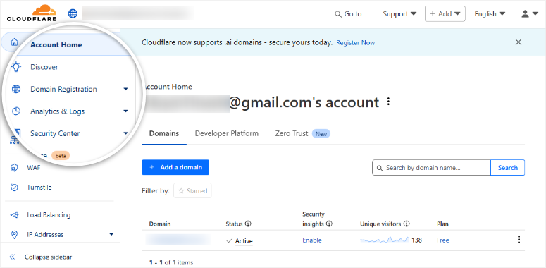 cloudflare-dashboard - IsItWP - Free WordPress Theme Detector cloudflare dashboard