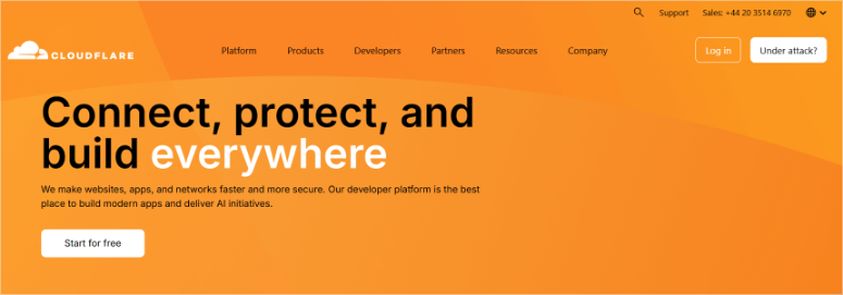 cloudflare-homepage - IsItWP - Free WordPress Theme Detector cloudflare homepage