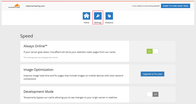 cloudflare-plugin-settings-speed - IsItWP - Free WordPress Theme Detector cloudflare plugin settings speed