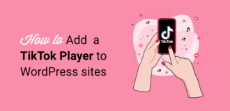how to add a tiktok player to wordpress sites