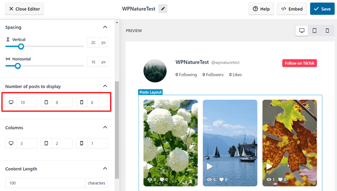 smash-balloon-number-of-posts-per-device-tiktok - IsItWP - Free WordPress Theme Detector smash balloon number of posts per device tiktok