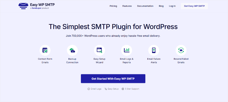 easy-wp-smtp-homepage - IsItWP - Free WordPress Theme Detector easy wp smtp homepage