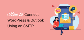 how to connect wordpress and outlook using an smtp