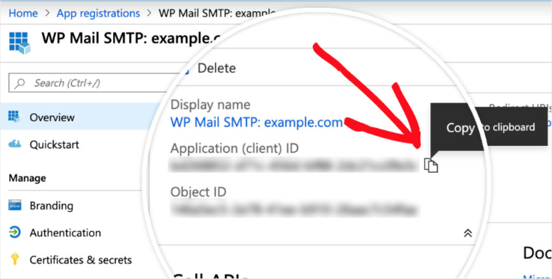 microsoft azure copy application id