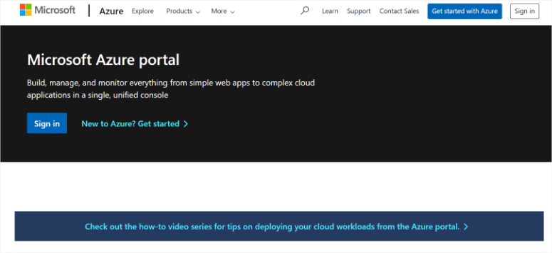 microsoft azure portal