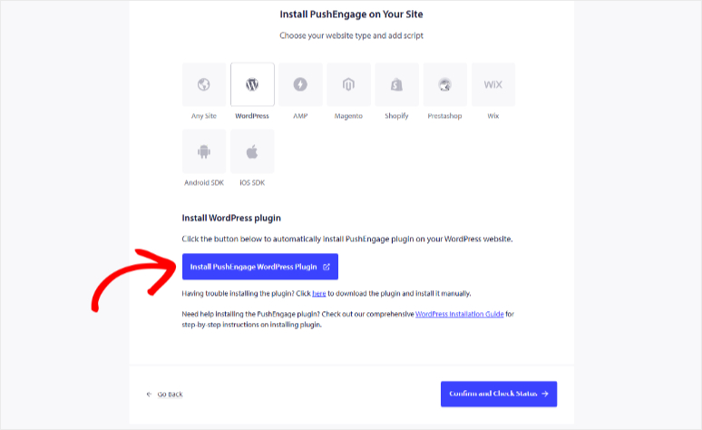 pushengage-onboarding - IsItWP - Free WordPress Theme Detector pushengage onboarding