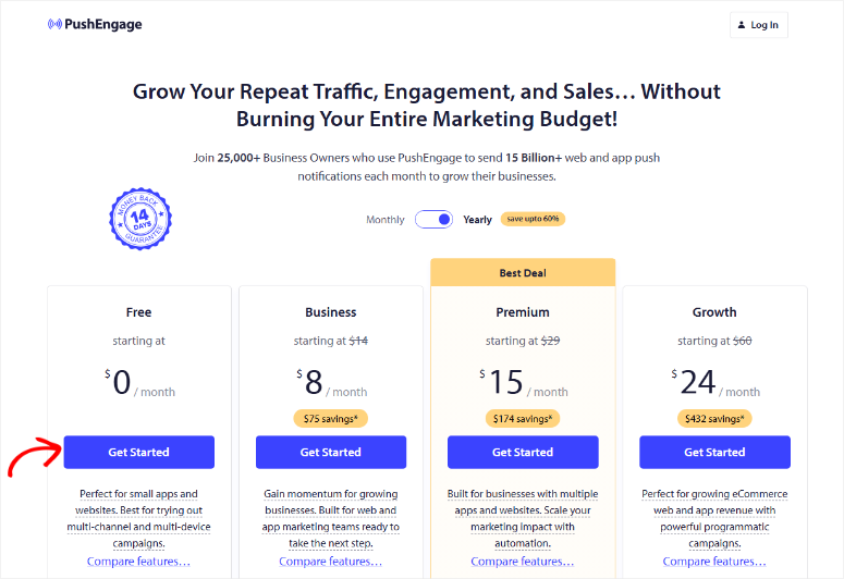 pushengage-pricing - IsItWP - Free WordPress Theme Detector pushengage pricing