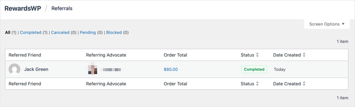 rewardswp referrals tracking