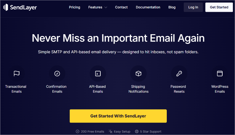 sendlayer homepage