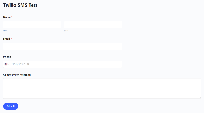twilio-sms-test-front-end - IsItWP - Free WordPress Theme Detector twilio sms test front end
