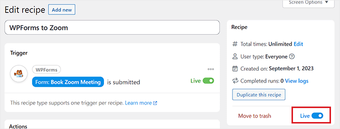 uncanny-automator-save-wpforms-and-zoom-recipe - IsItWP - Free WordPress Theme Detector uncanny automator save wpforms and zoom recipe