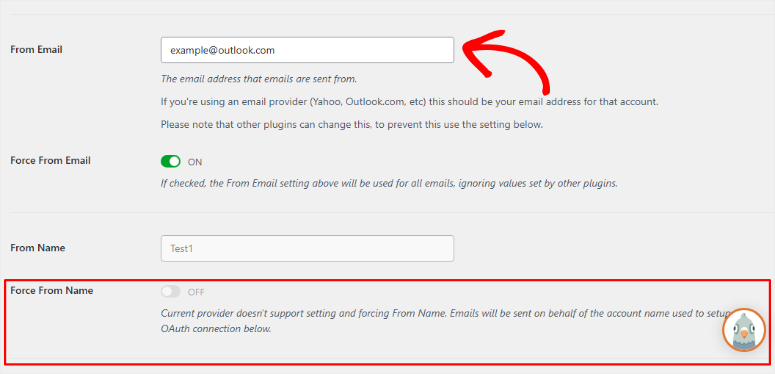 wp mail smtp from email setup