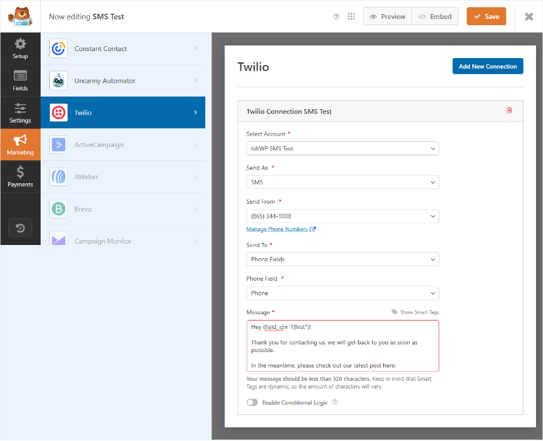 wpforms-builder-sms-integration-fields - IsItWP - Free WordPress Theme Detector wpforms builder sms integration fields