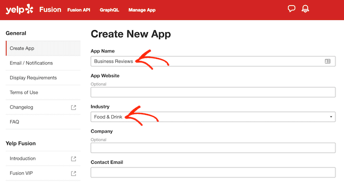 creating yelp app