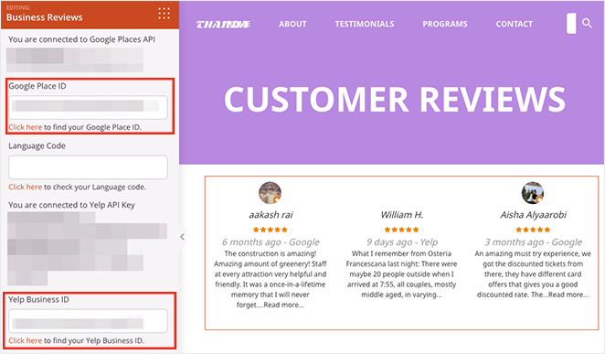 google-yelp-business-id-seedprod - IsItWP - Free WordPress Theme Detector google yelp business id seedprod