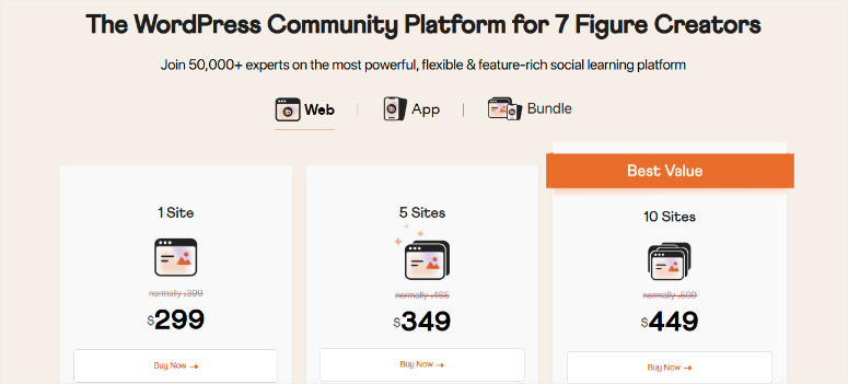 plans-pricing-buddyboss - IsItWP - Free WordPress Theme Detector plans pricing buddyboss