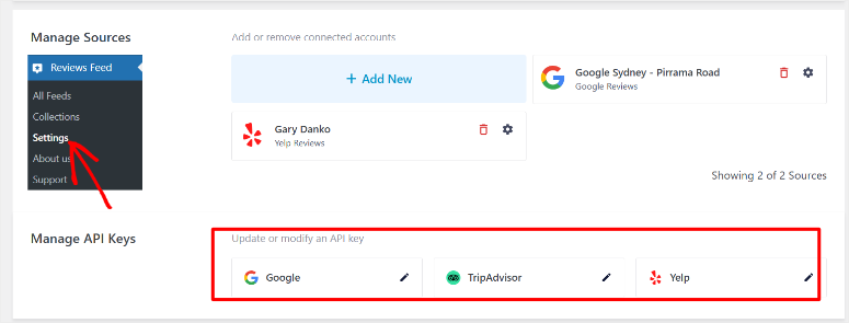 smash balloon add api