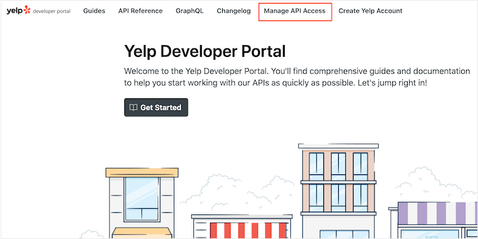 yelp developers access