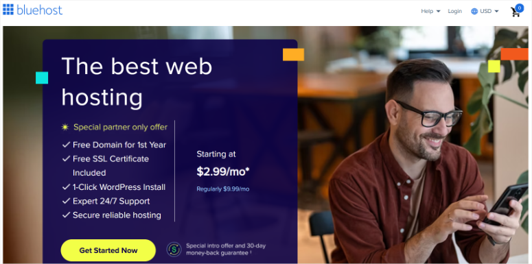 bluehost home