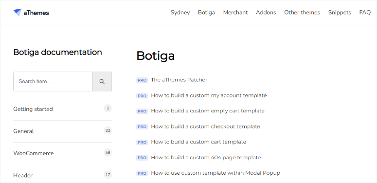 botiga documentation