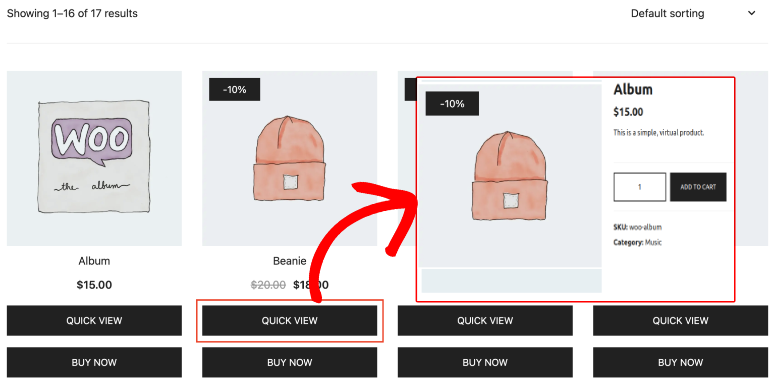 botiga product quick view