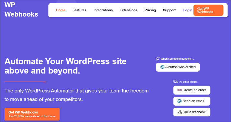 wp-webhooks-homepage - IsItWP - Free WordPress Theme Detector wp webhooks homepage